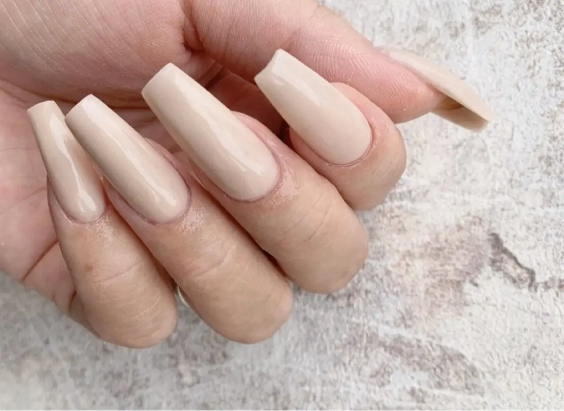 【全員】10本チップ長さ出し💅🏻ワンカラーorラメグラ🩷(オフ•ケア込み)の写真