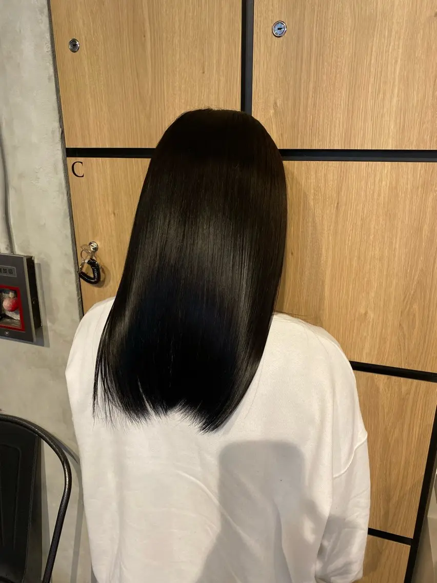 セミロング 縮毛矯正 髪質改善サロン 梅田/ヨナミネのヘアスタイル