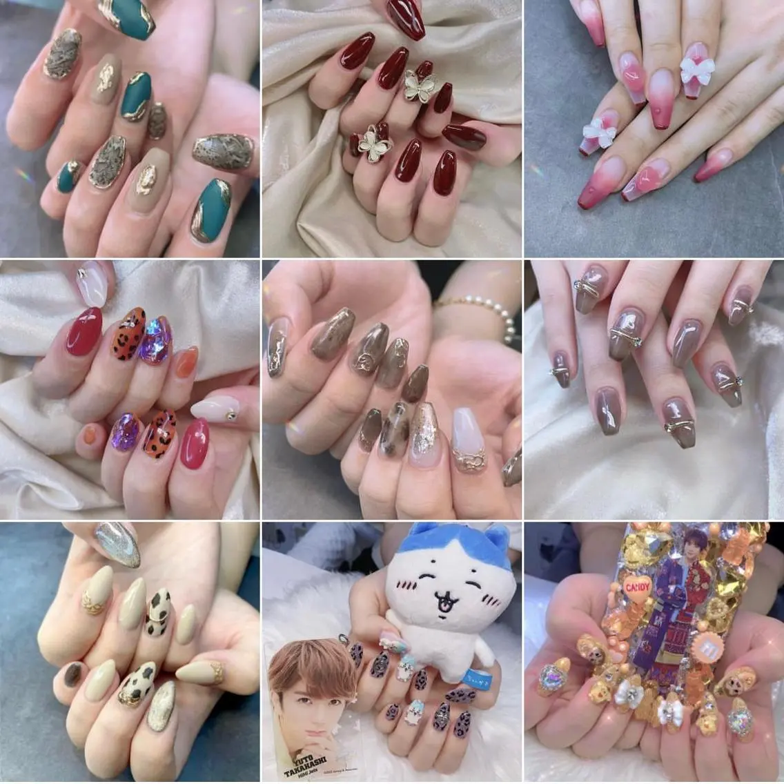 ネイル 渋谷／チップ長さ出し 👑アプレgel-xのネイルデザイン