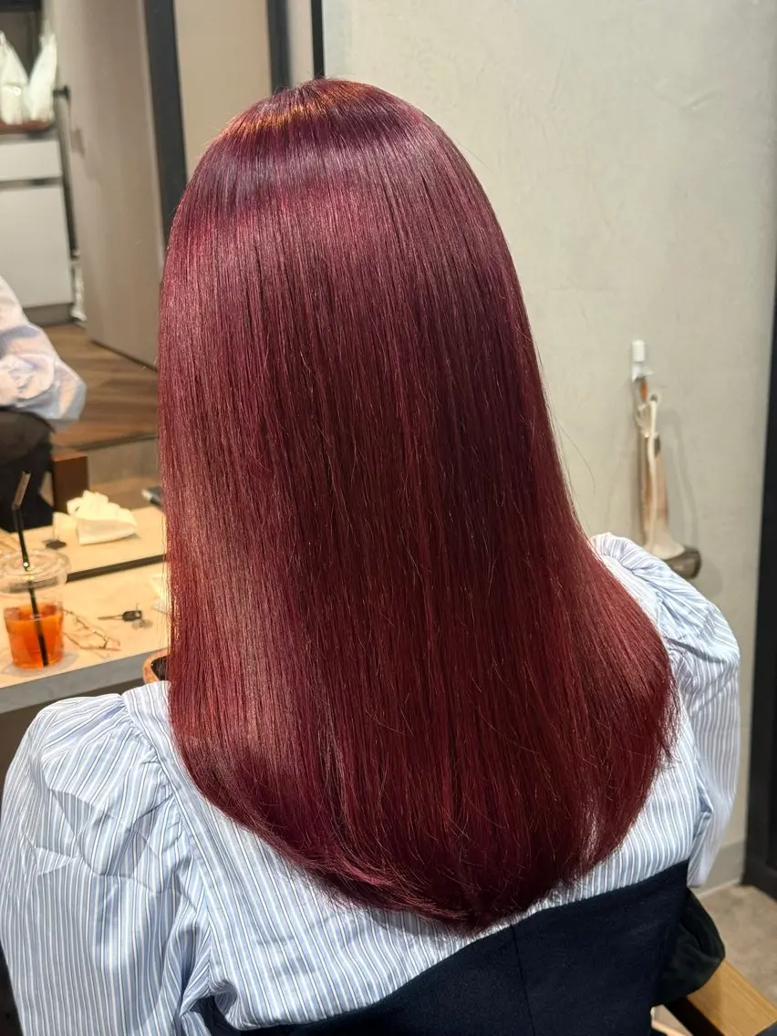 セミロング カラー ヘアカラー ヘアセット soi 💜AYAKOのヘアスタイル