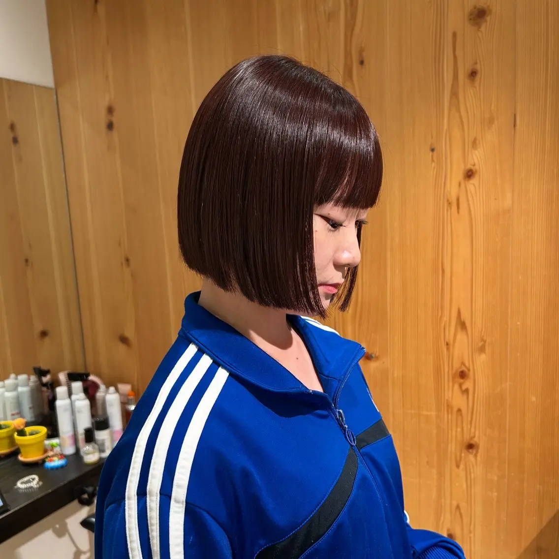 ショート カラー ラベンダーカラー ボブ カット ヘアカラー トリートメント ヘッドスパ スキバサミを使わない カット🌼唯🌼のヘアスタイル