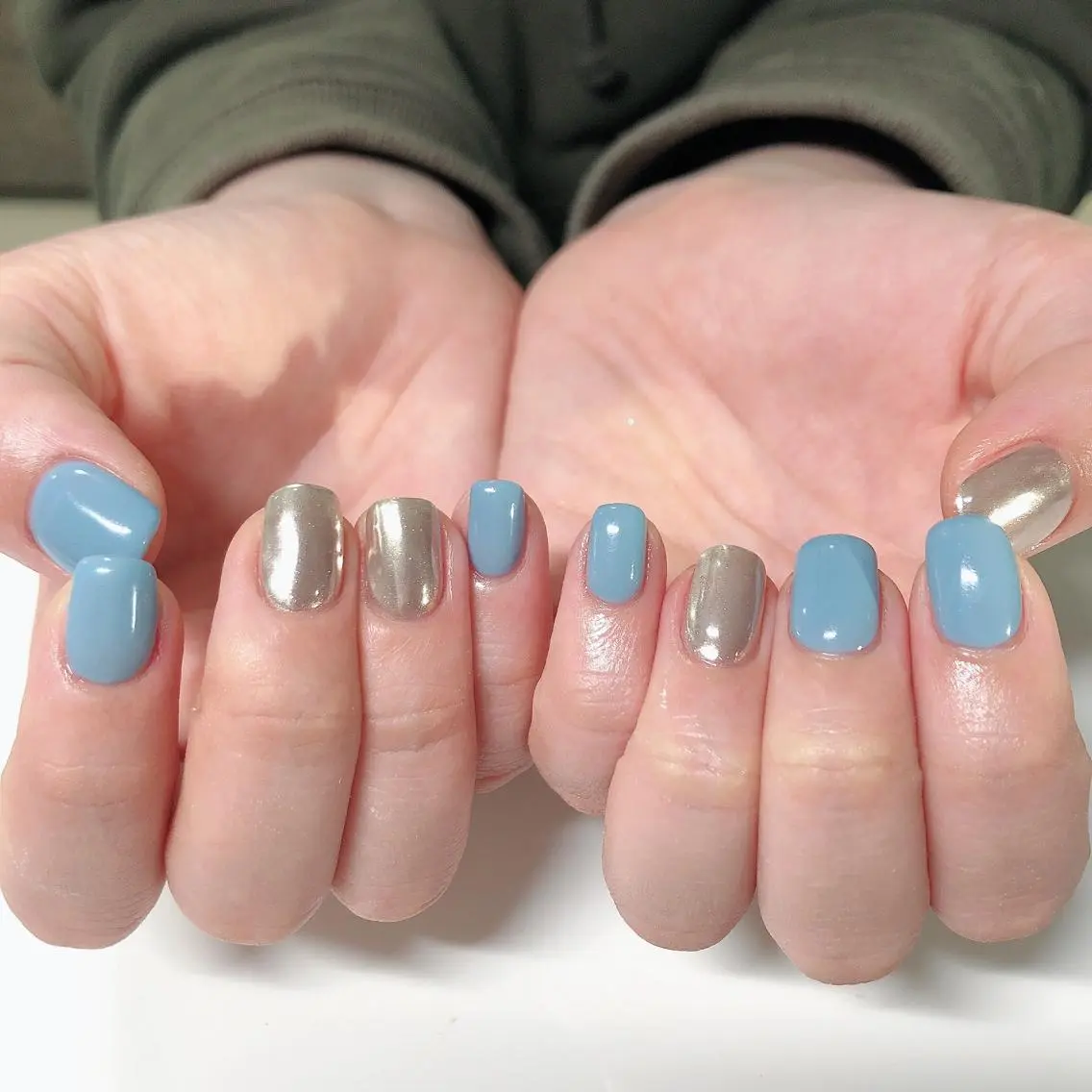 ネイル ミラーネイル ハンドネイル nail by minamiのネイルデザイン