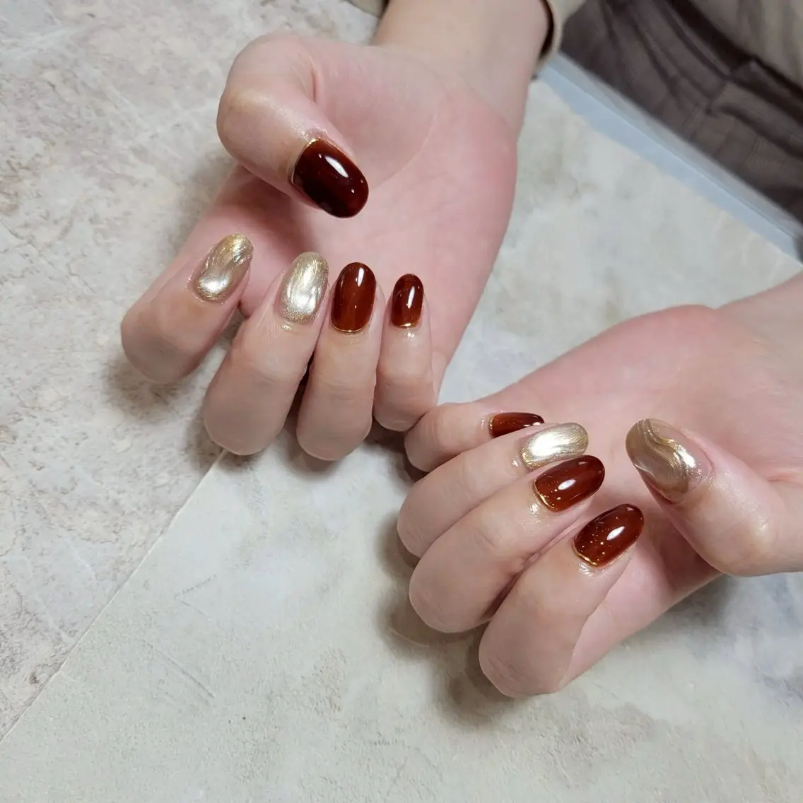 ネイル ハンドネイル GLAMSLAM さつきのネイルデザイン