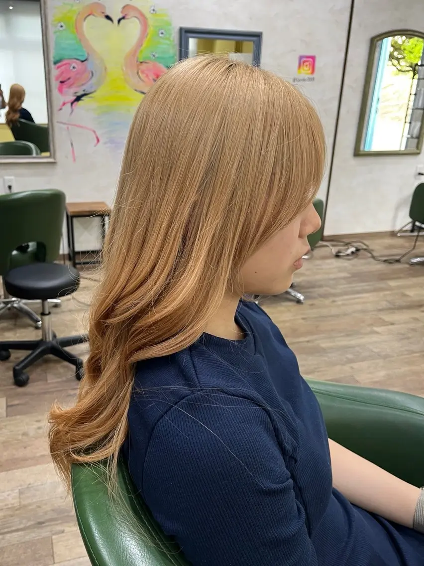 ロング 顔周りカット ⭐︎BORDER⭐︎ ⭐︎Hitomi⭐︎のヘアスタイル