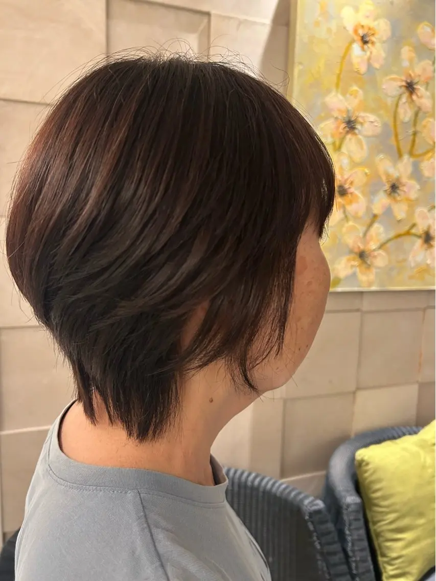 ショート くびれヘア ショートヘア 武藤 夕菜のヘアスタイル