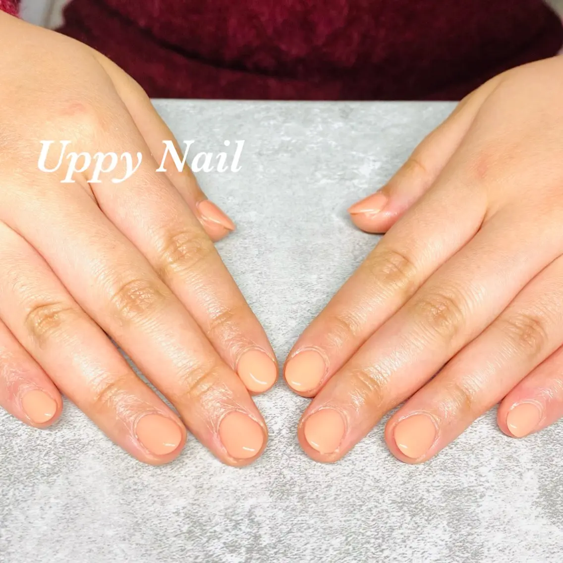 ネイル オフィスネイル ワンカラーネイル ハンドネイル Uppy Nail ukyoのネイルデザイン