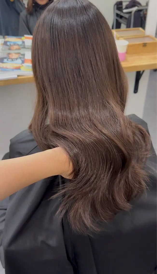 ロング 韓国風ヘア レイヤーカット カット ヘアカラー トリートメント 石井 大空のヘアスタイル
