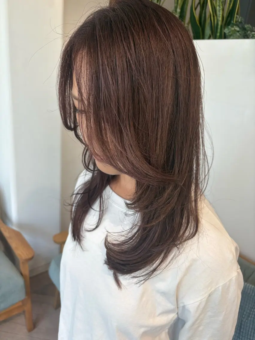 ロング カット ヘアカラー トリートメント ヘッドスパ diarスタイリスト 山田のヘアスタイル