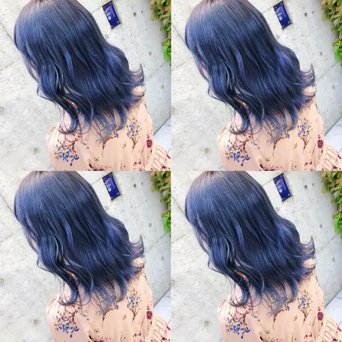 セミロング カラー ヘアアレンジ メンズ キッズ ヘアカラー トリートメント ヘアセット 💟Chloe原宿店 🩶ハイトーンのヘアスタイル