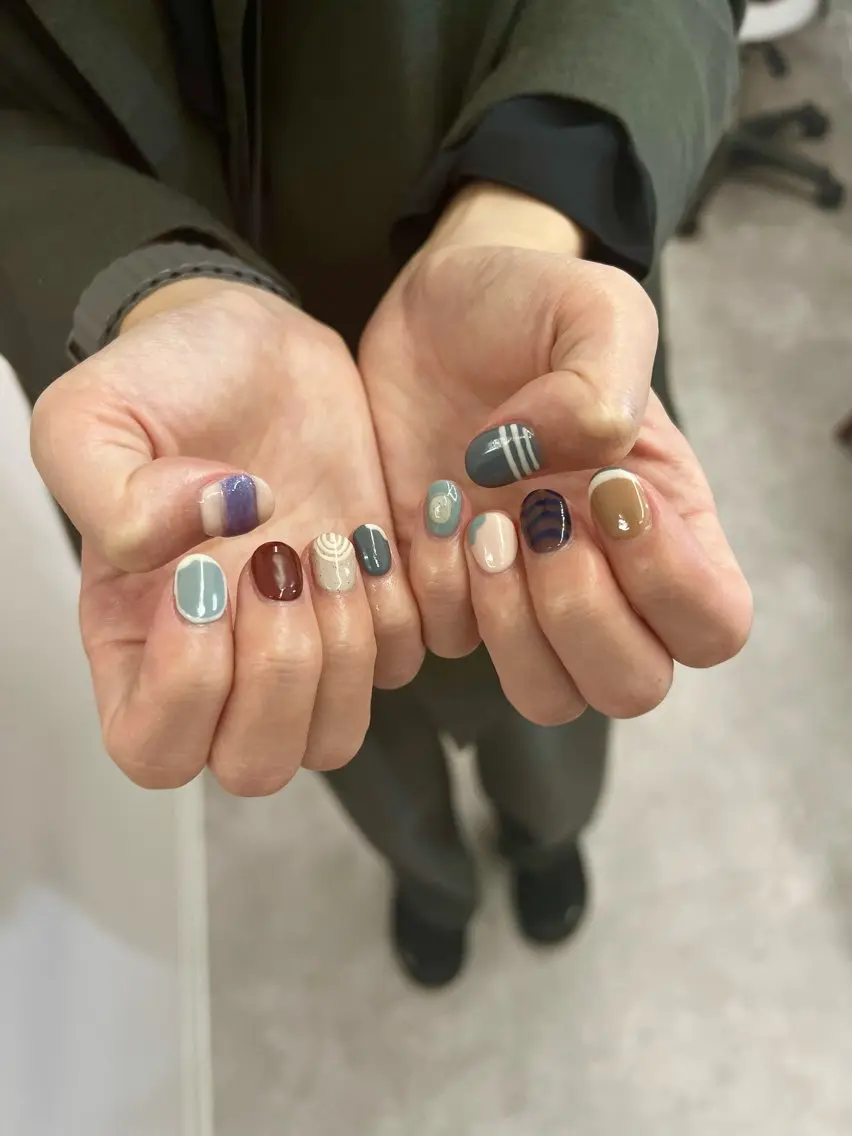 ネイル フレンチネイル ジェルネイル マグネットネイル ニュアンスネイル パラジェル ハンドネイル ハンドケア Bana_ Nailのネイルデザイン