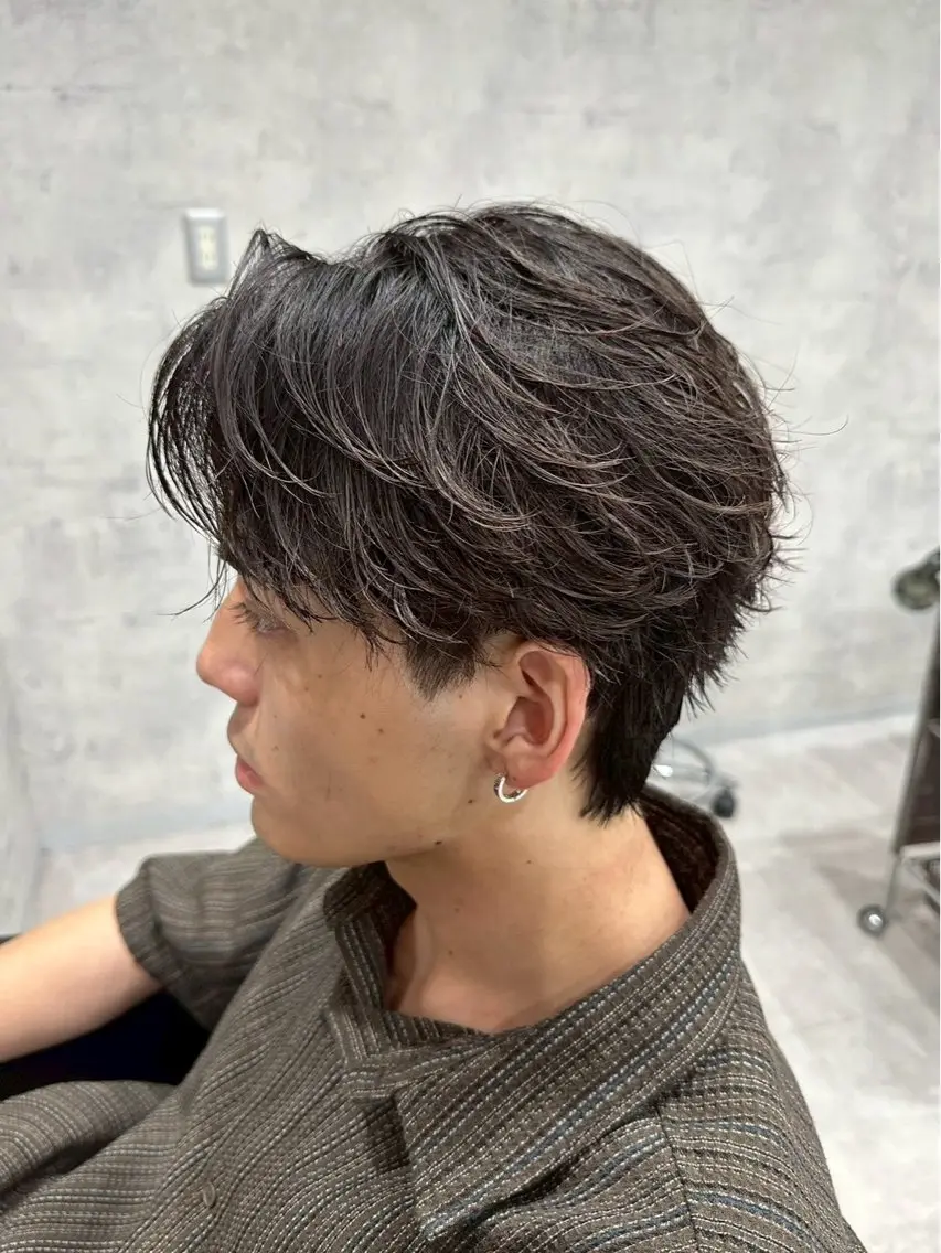 パーマ メンズ ツイスパ／フェザー パーマ特化🔥真裟斗のヘアスタイル