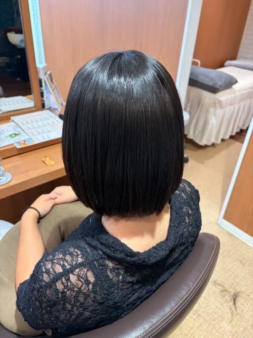 ミディアム 縮毛矯正 トリートメント CUBE/ Harukaのヘアスタイル
