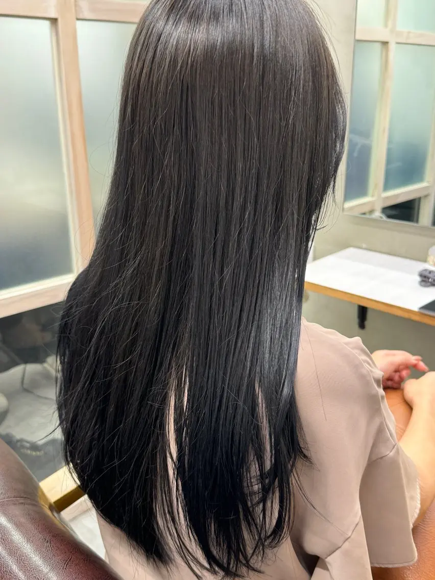 ロング カット ヘアカラー トリートメント 新宿 /髪質改善/ レイヤー/ヒュウガのヘアスタイル