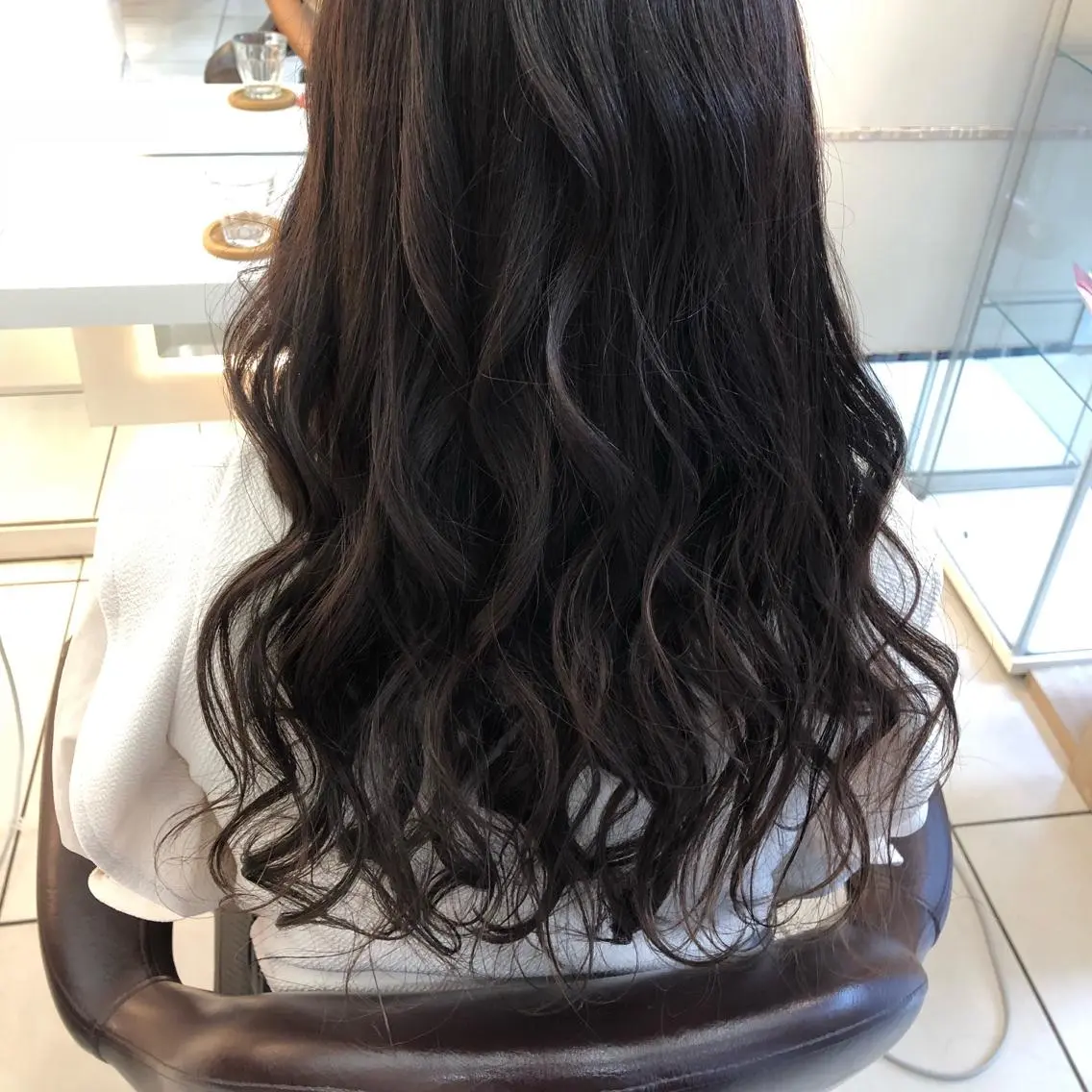 ロング カラー ダークグレー ダークグレージュ グレージュ 髪質改善/美髪矯 正ヤマモトハルキのヘアスタイル