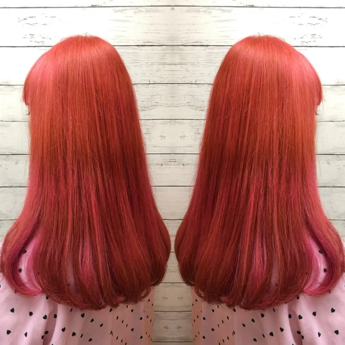 ロング カラー ブリーチ 韓国ヘア🤍髪質改善 🇰🇷AKANEのヘアスタイル