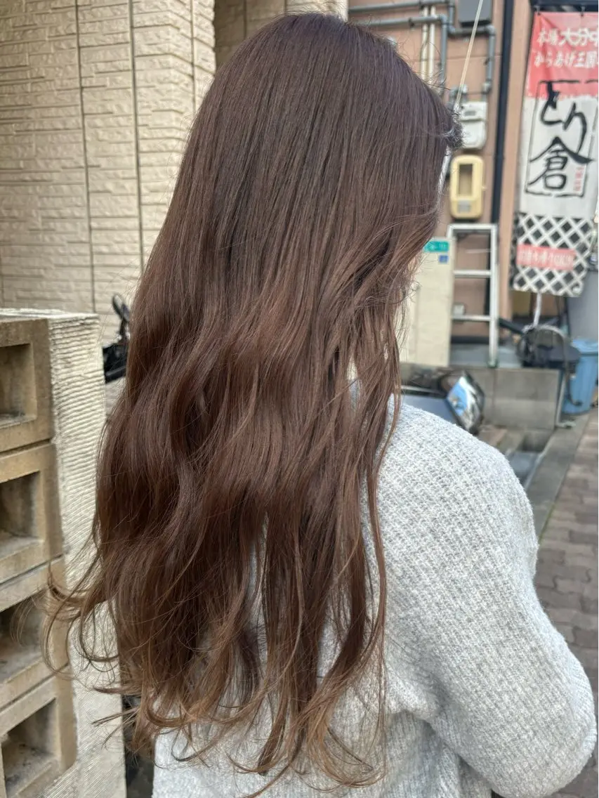 ロング カラー 【aini天王寺】 𝐚𝐢𝐫𝐢✂︎のヘアスタイル