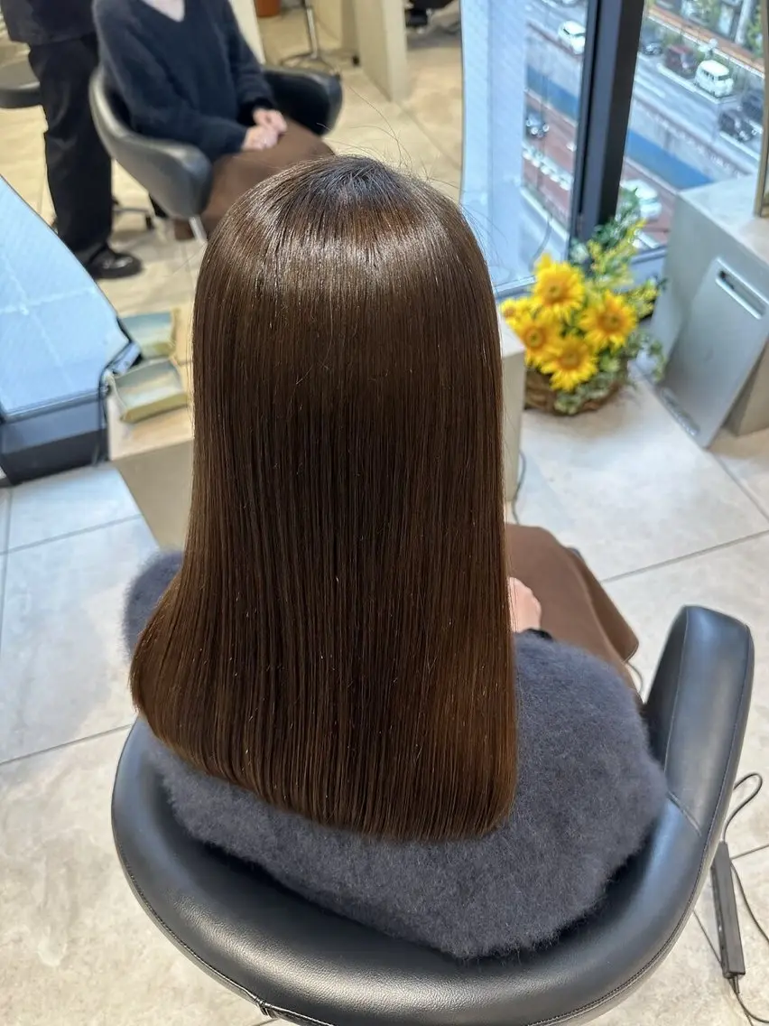 ロング 縮毛矯正 トリートメント 美髪矯正🫧艶髪特化 🫧関口太郎のヘアスタイル