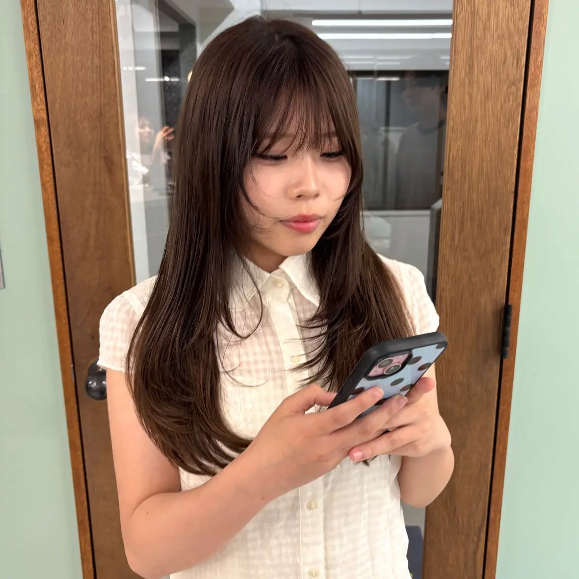 ロング カラー ヘアカラー 🎀【透明感カラー 縮毛矯正】さえ🎀のヘアスタイル