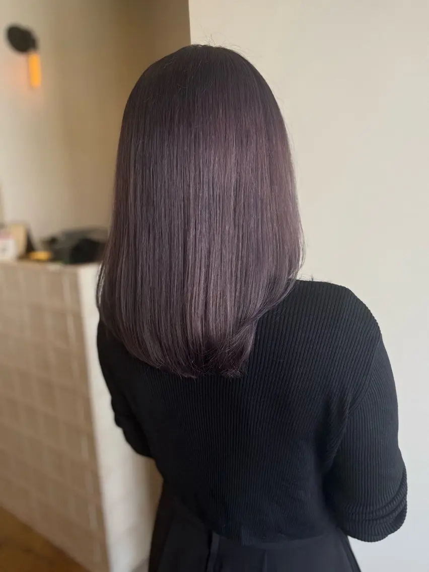 セミロング カラー ヘアカラー トリートメント 💛🤍U too e’s /店長🧸のヘアスタイル