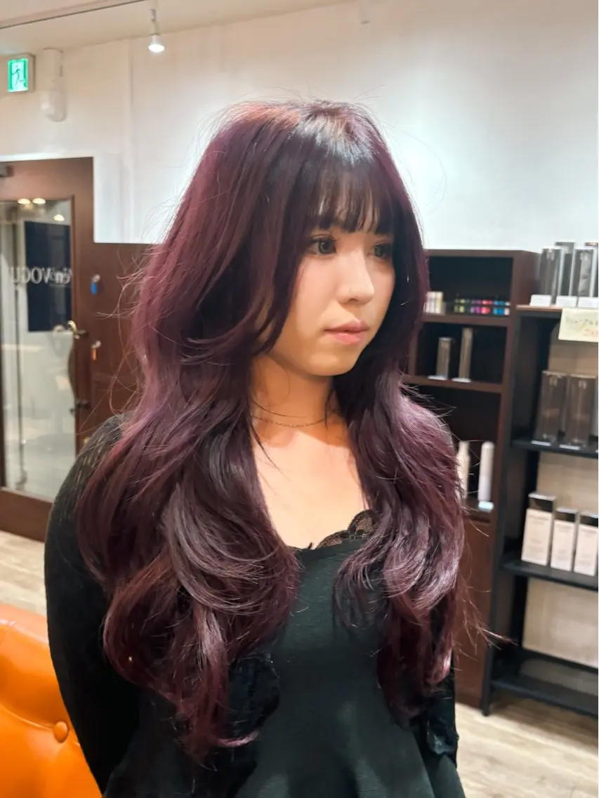 ロング カラー ヘアカラー トリートメント 宮本 泰周のヘアスタイル