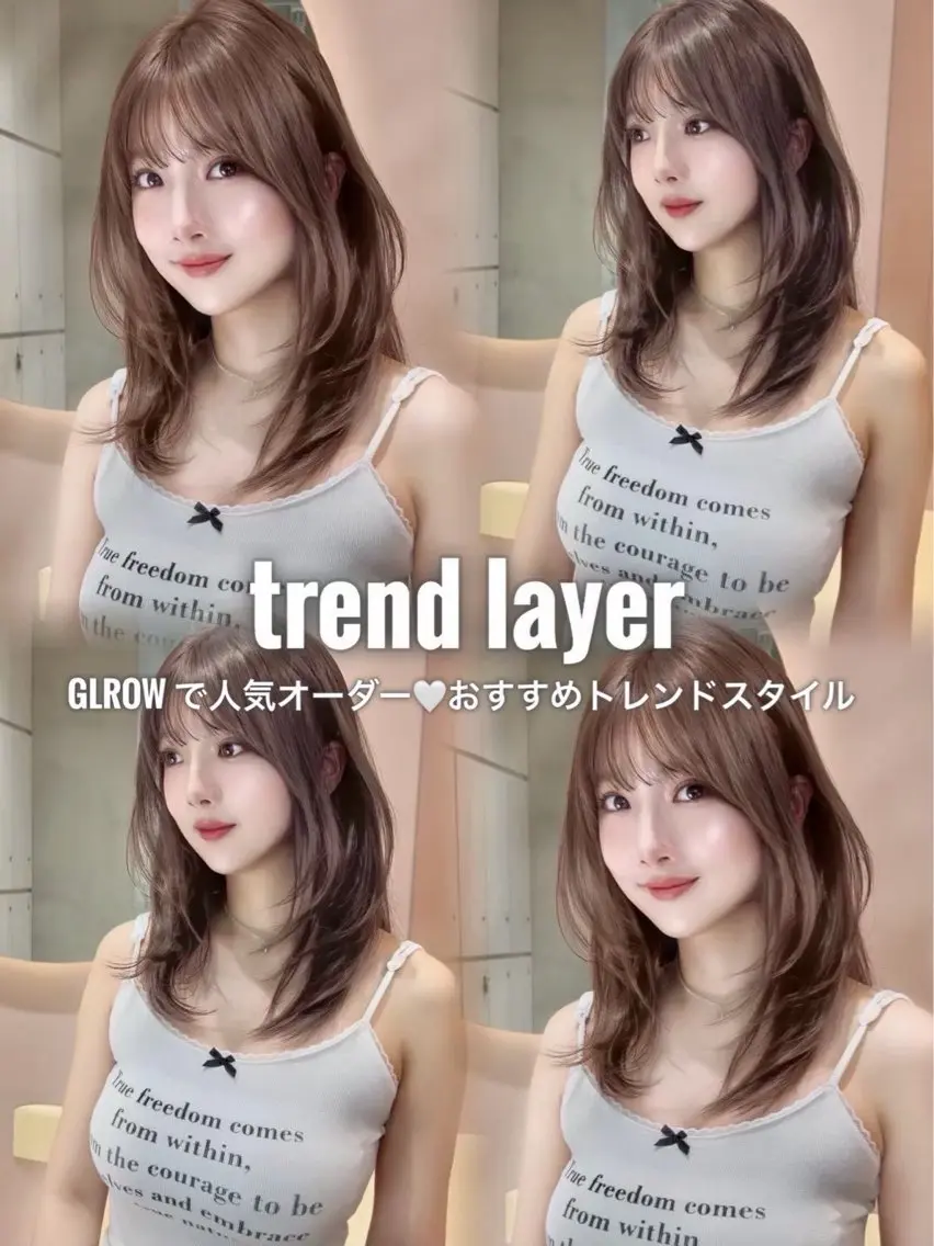 セミロング カラー ヘアアレンジ ブリーチ ダブルカラー ブリーチなしカラー くびれヘア ハッシュカット 縮毛矯正 トリートメント ヘアセット 美髪矯正特化 レイヤー👑二響のヘアスタイル