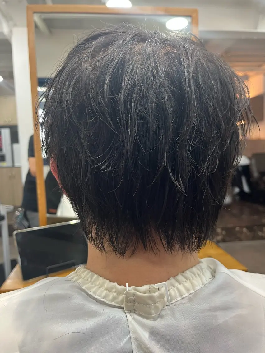 ショート メンズ カット 縮毛矯正🌟カラー╱ ╱いいじまのヘアスタイル