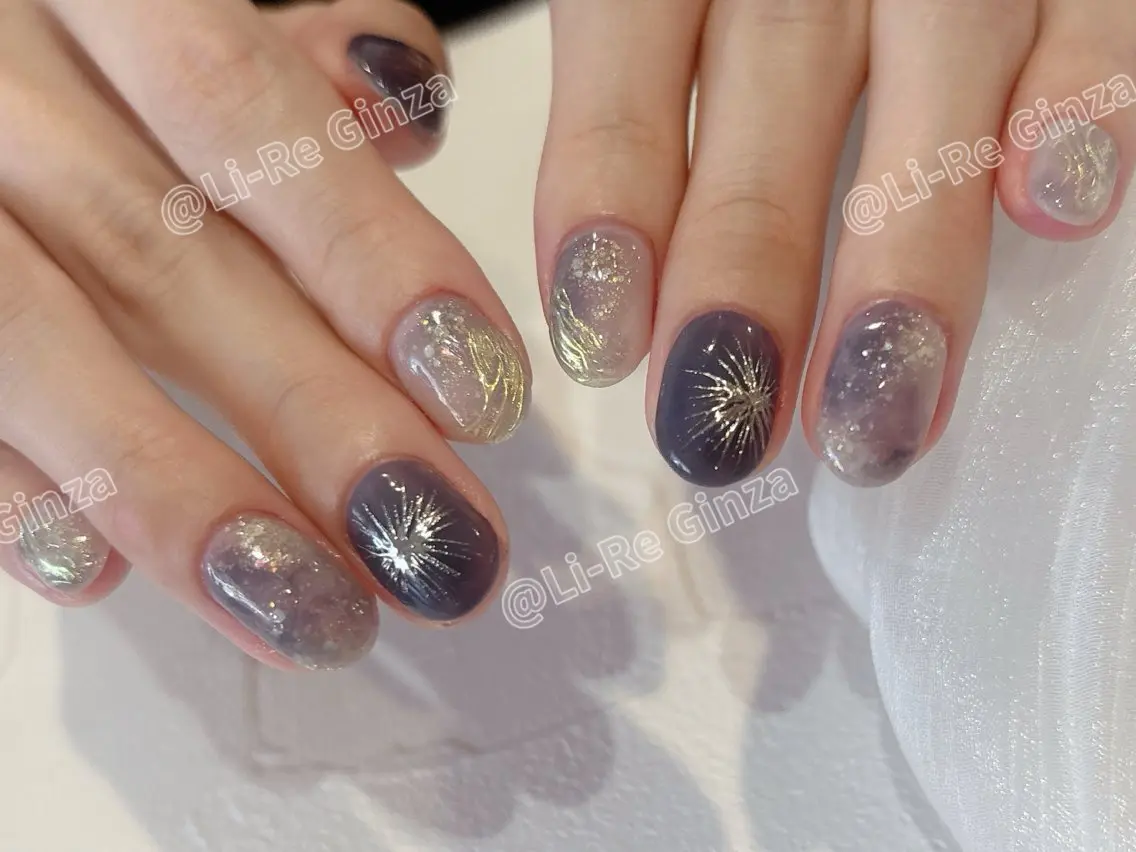 ネイル ニュアンスネイル ハンドネイル Li-Re GINZAのネイルデザイン