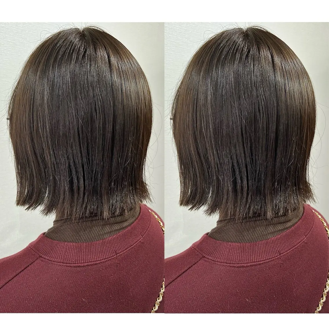 ミディアム 切っぱなし💇‍♀️ イヤリング🎨龍之介のヘアスタイル