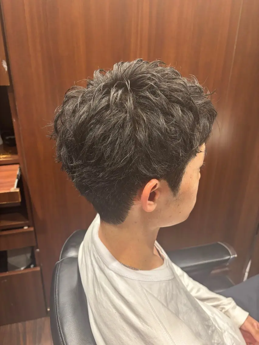ショート カット 小松 美雄のヘアスタイル