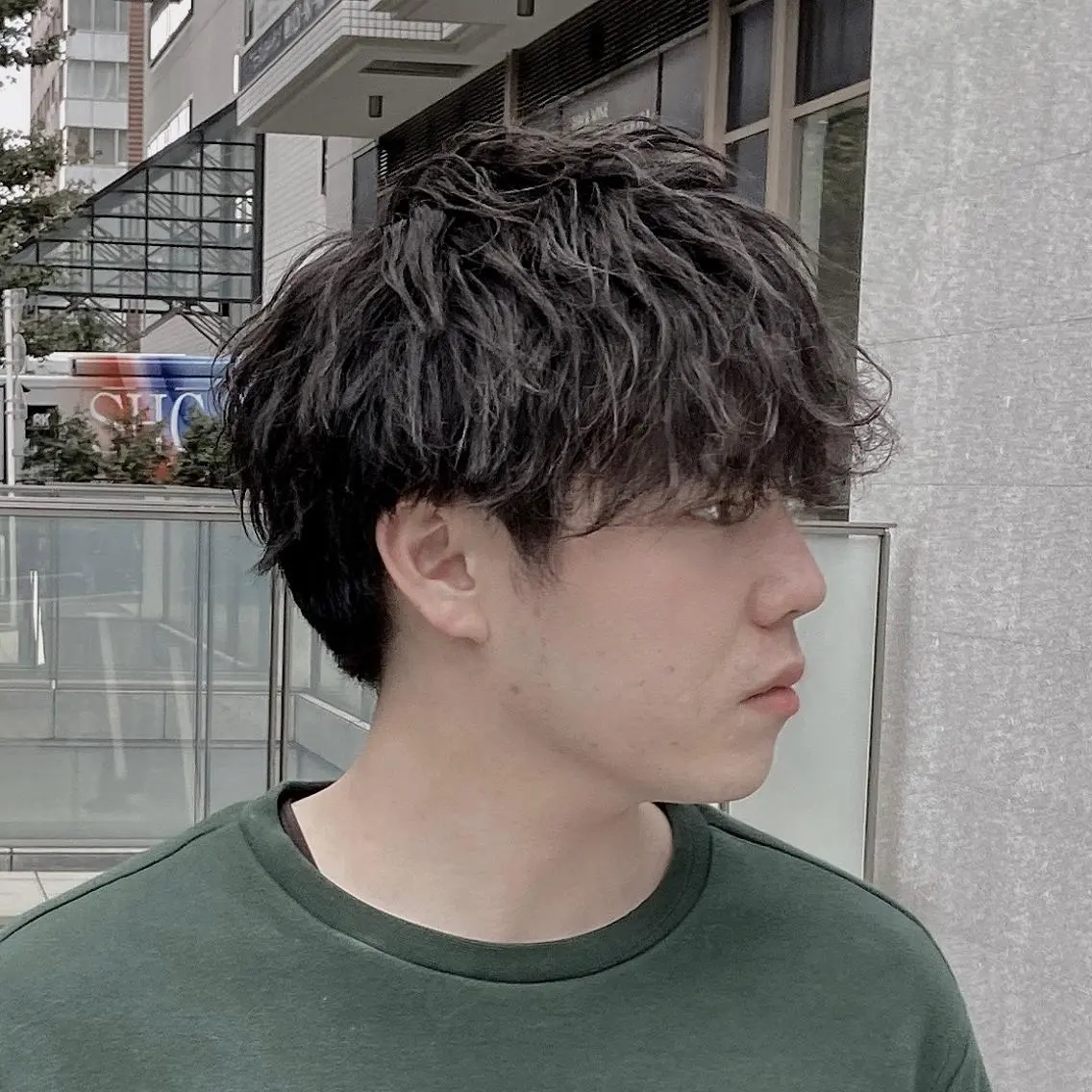 パーマ メンズ メンズパーマ 波巻きパーマ メンズ縮毛矯正 ♠️店長下平隼人のヘアスタイル