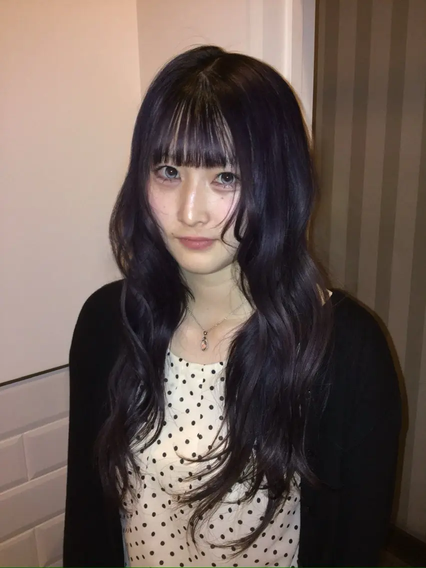 ロング カラー ヘアアレンジ ヘアカラー 佐野 りおんのヘアスタイル