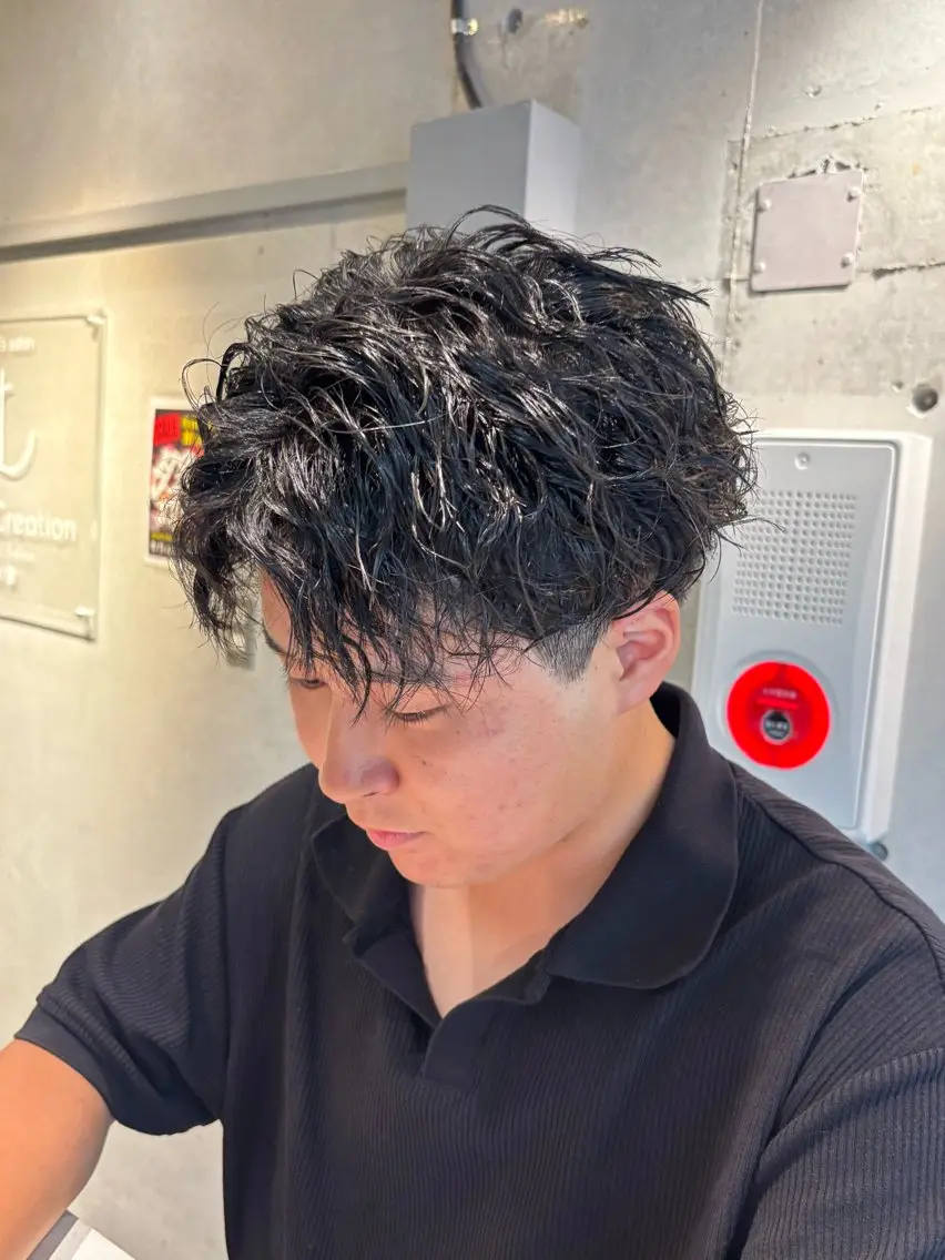パーマ メンズ 🔥ジャス/ 無造作パーマ特化🔥のヘアスタイル
