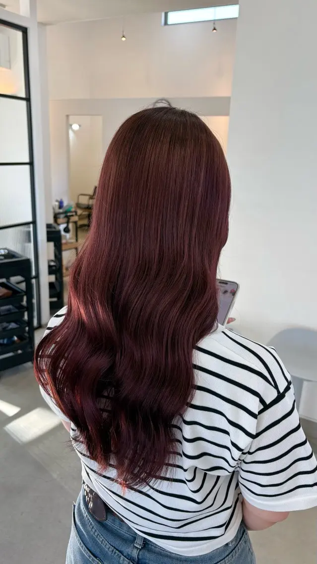 ロング カラー ヘアカラー 久保 日菜奏のヘアスタイル