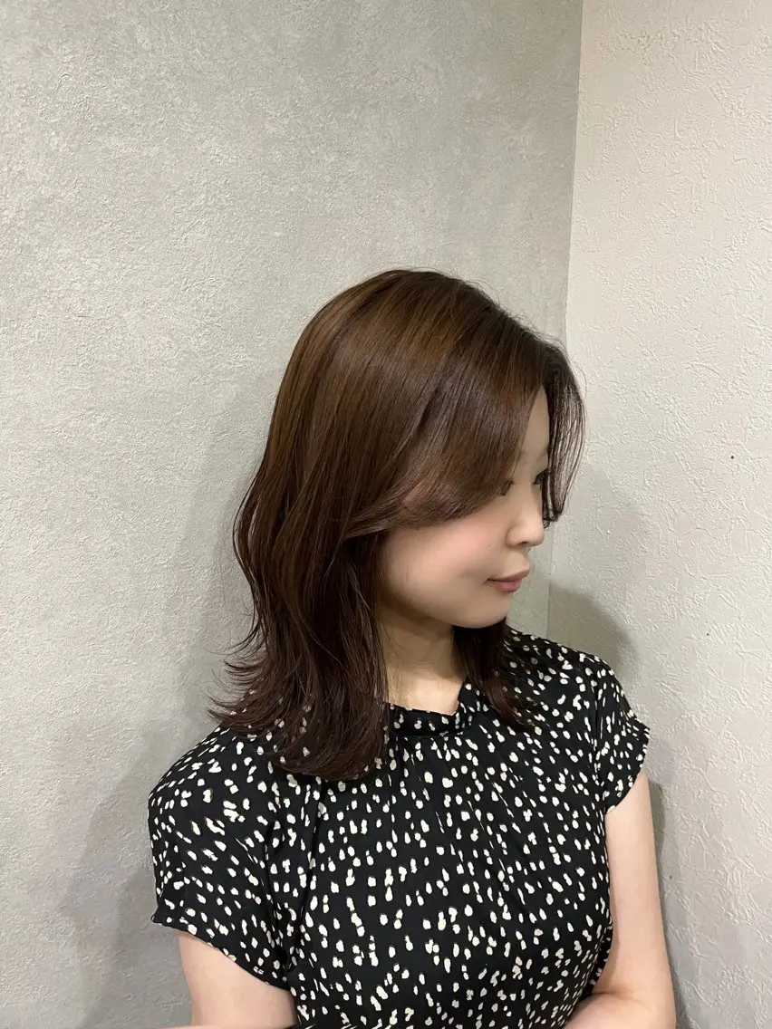 ミディアム 西林 玲那/ヘアセットのヘアスタイル