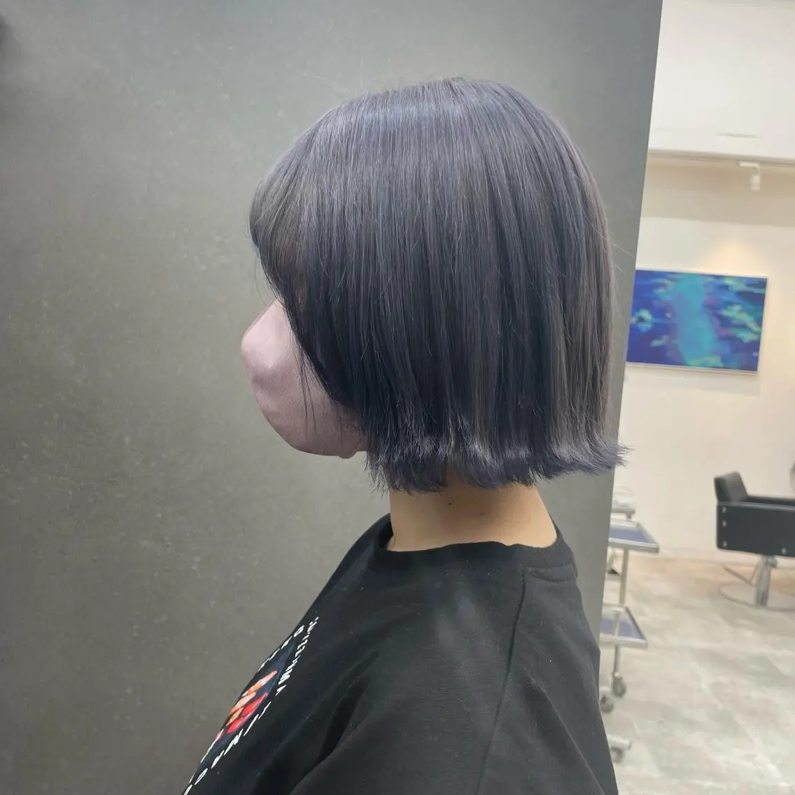ミディアム 髪質改善 縮毛矯正 トリートメント 酸熱トリートメント MATISSE藤崎 渕上 ジュビアイのヘアスタイル