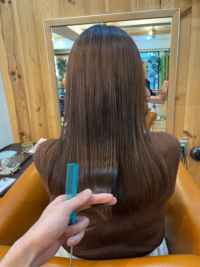 セミロング ⚪️髪質改善 縮毛 店長 コウ⚪️のヘアスタイル