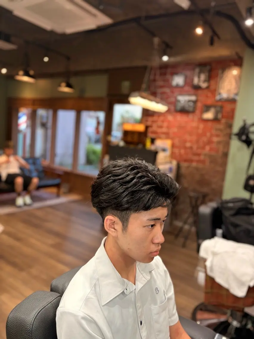 パーマ メンズ 森 将綺のヘアスタイル
