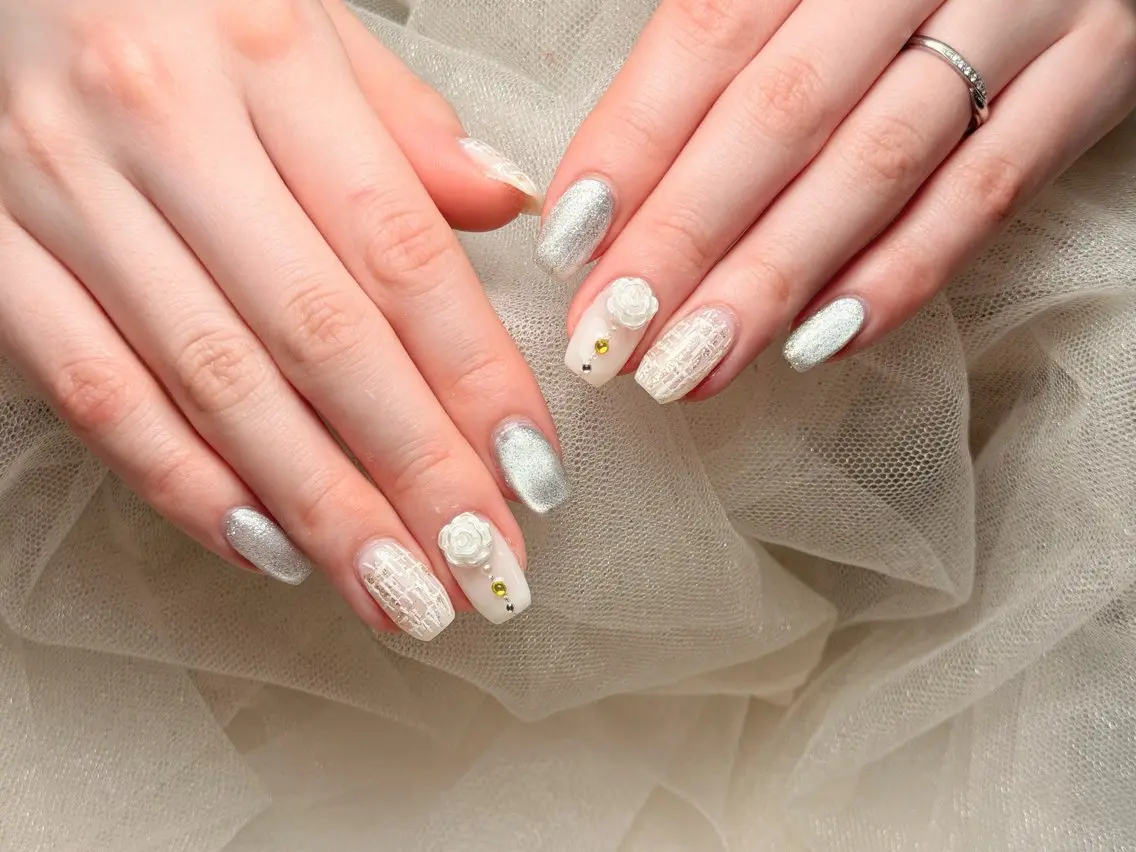 ネイル 持ち込み ハンドネイル Maggie nailクロのネイルデザイン