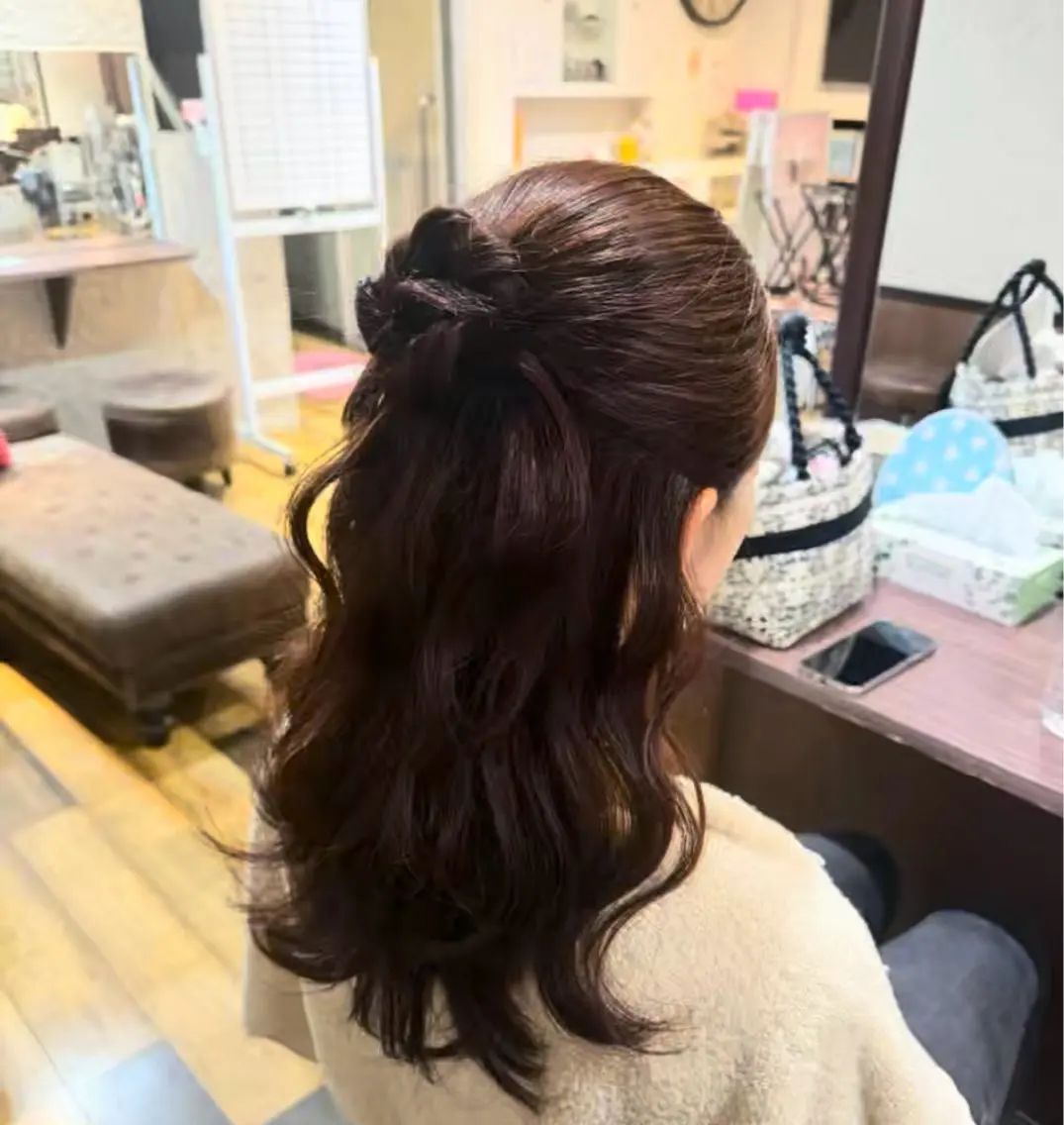 ヘアセットの写真