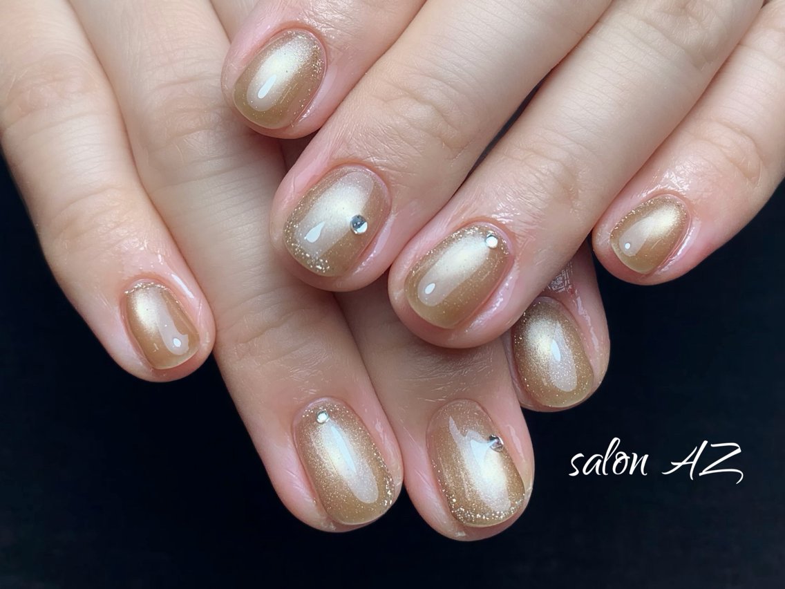 ネイル 持ち込み オフィスネイル スカルプネイル ハンドネイル salon AZ NANAのネイルデザイン