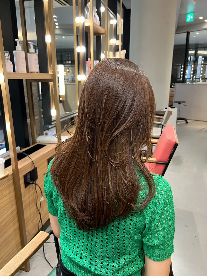 ロング カラー unopulir Shioriのヘアスタイル