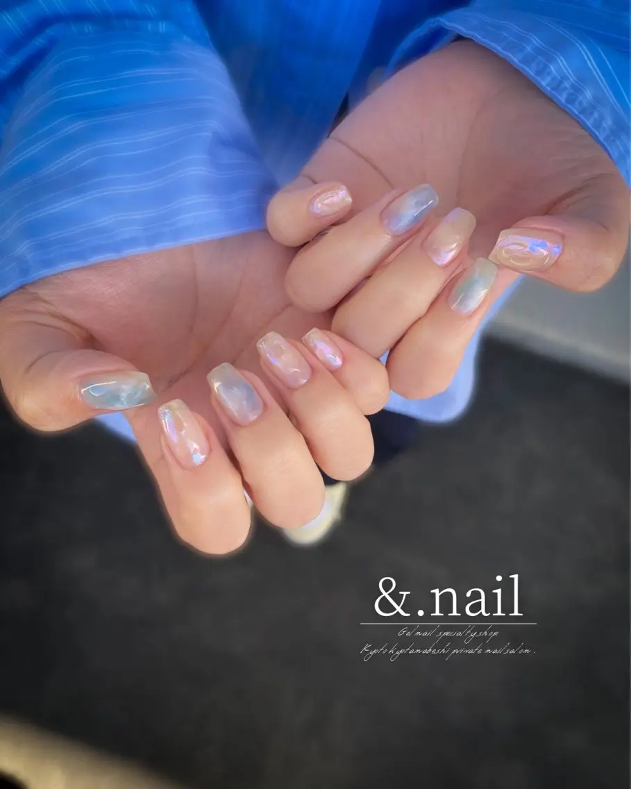 ネイル オフィスネイル シンプルネイル ハンドネイル &.nail/ ニュアンス/持込み可のネイルデザイン