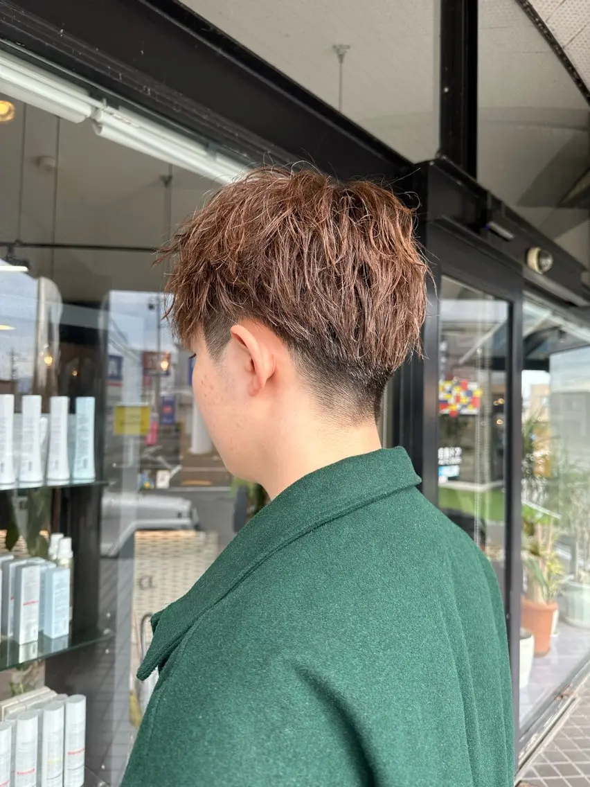 メンズ メンズパーマ arika オケシ　リョウダイのヘアスタイル