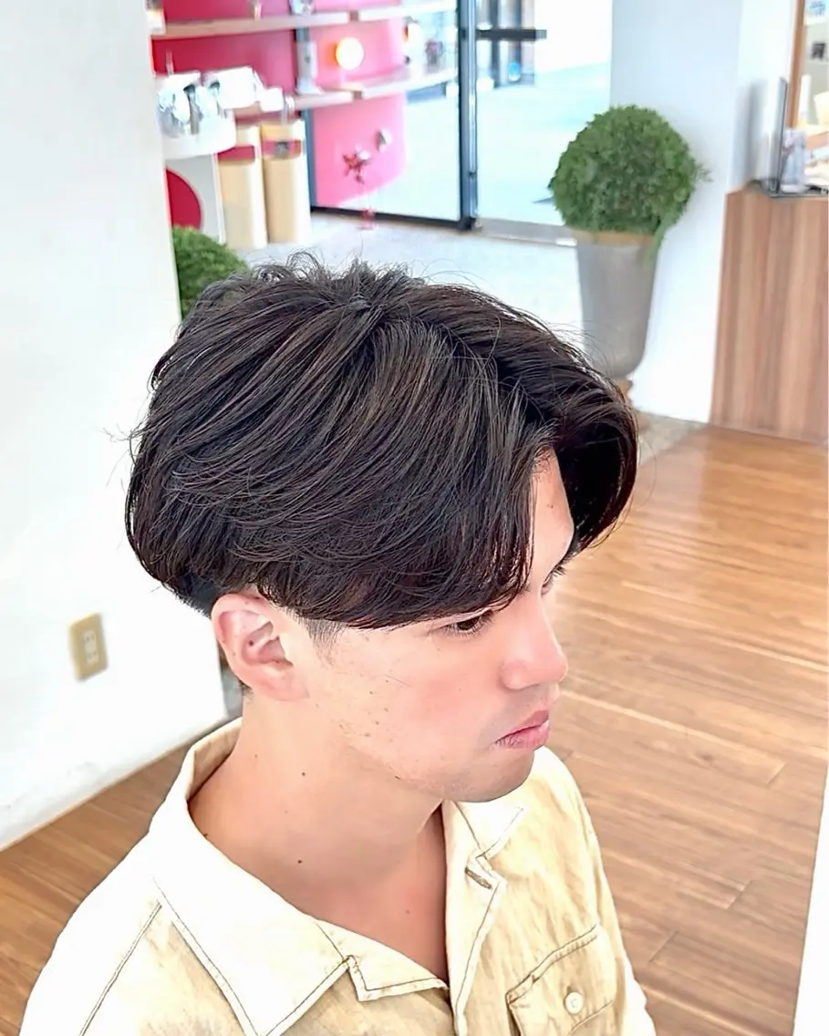 パーマ メンズ マッシュ メンズパーマ ニュアンスパーマ カット パーマ トリートメント ☆★メンズ特化★☆ 川地由麿のヘアスタイル