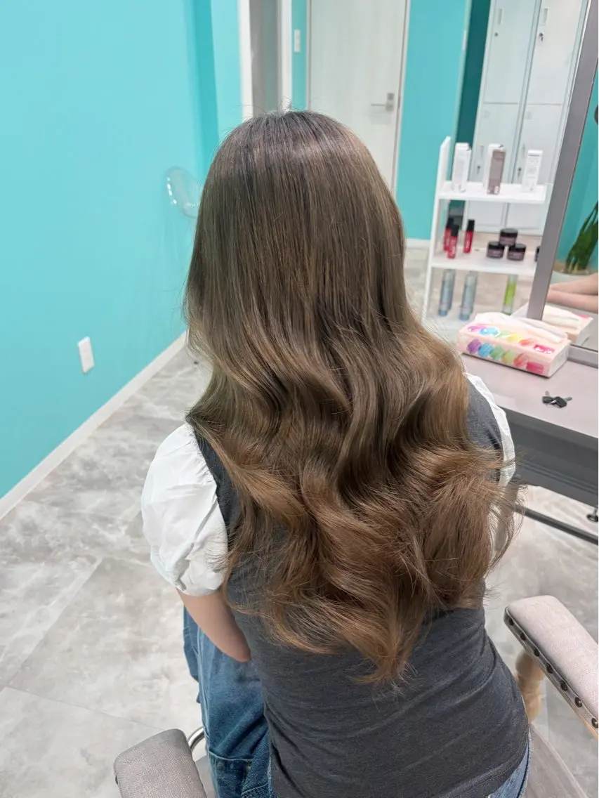 セミロング ヘアセット fumina🦋 新大久保/エクステのヘアスタイル