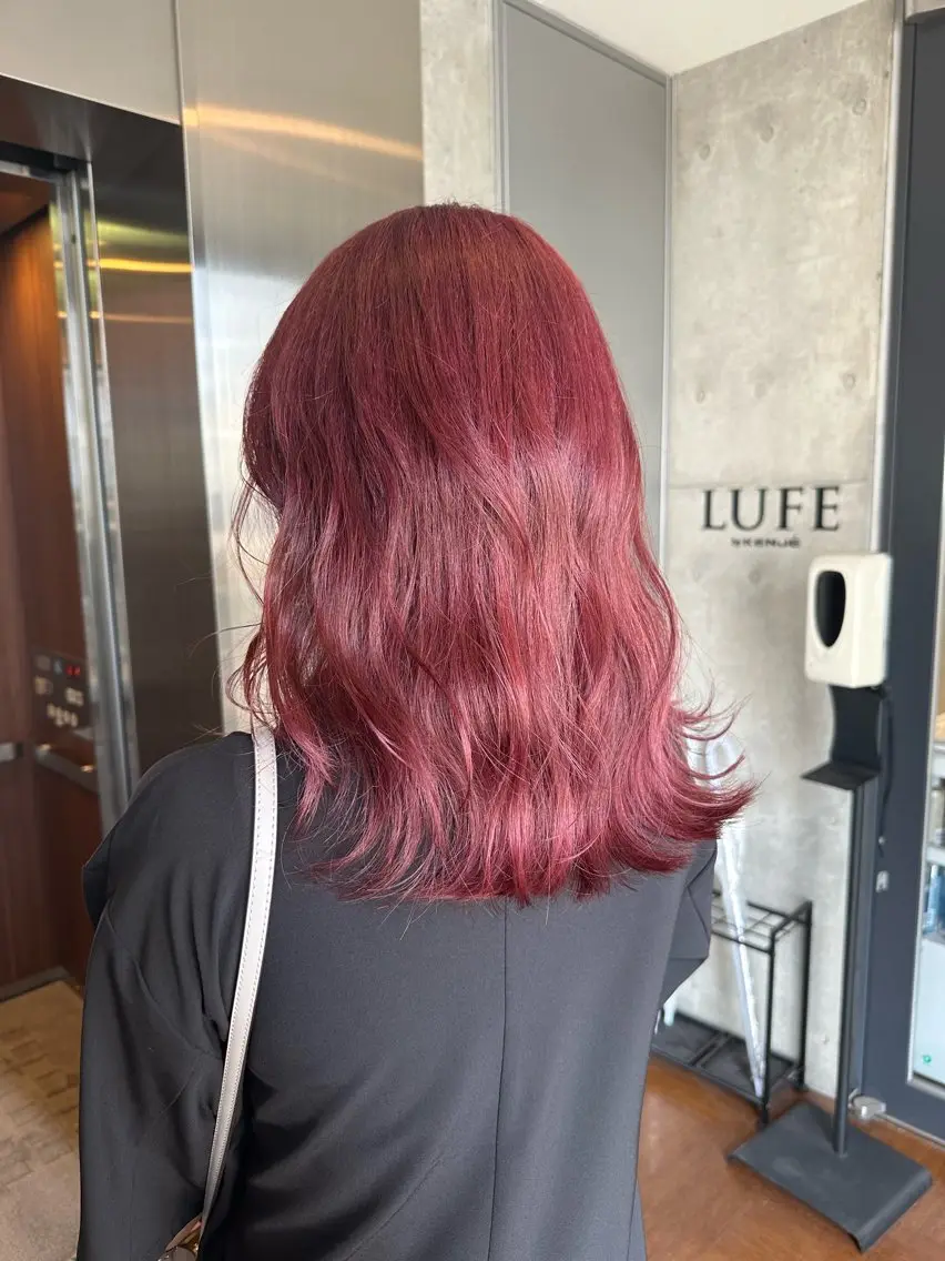 ミディアム ヘアカラー ︎🤎W color MIYU‎🤎のヘアスタイル