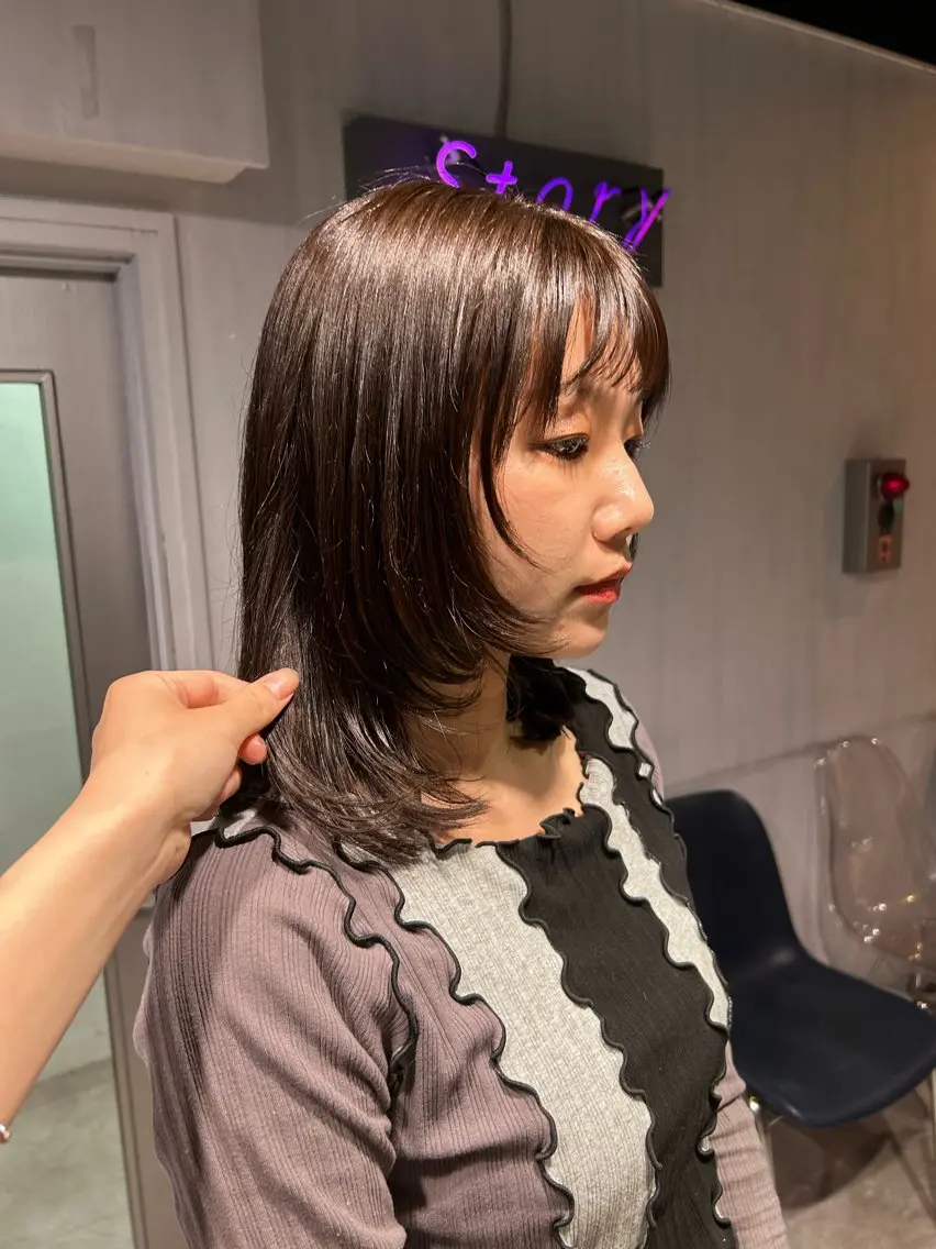 セミロング レイヤーStyle 🪽菜々実のヘアスタイル