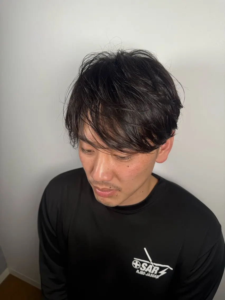 【メンズ専用】デザインカット+炭酸シャンプー ¥6600→¥3500の写真