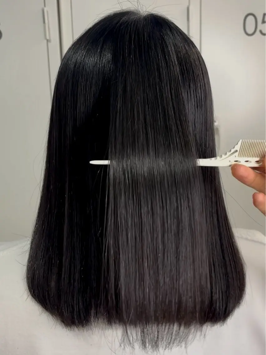 🪞🩵縮毛矯正+カット✂️(ショート、メンズ、メンテナンス不可)+2STEPトリートメントの写真