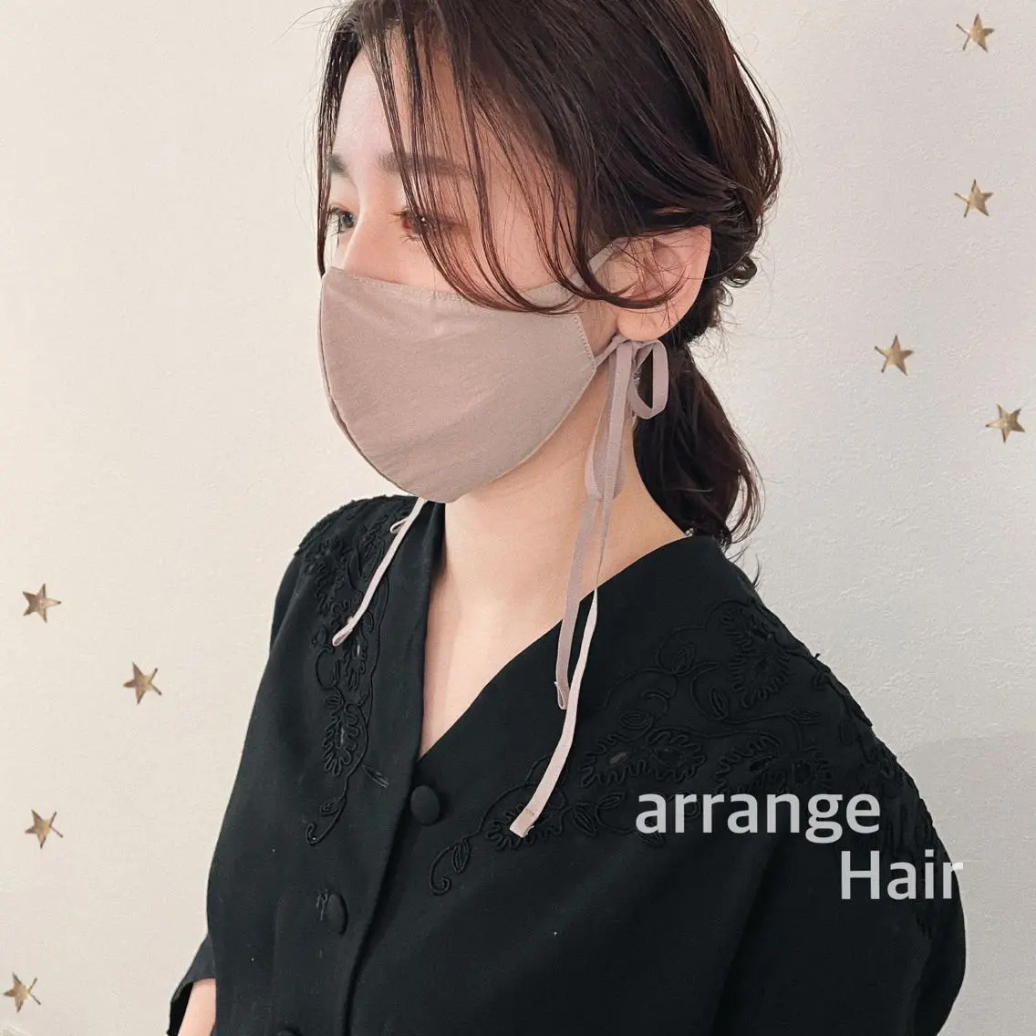 セミロング ヘアアレンジ ヘアセット 市川 千夏のヘアスタイル